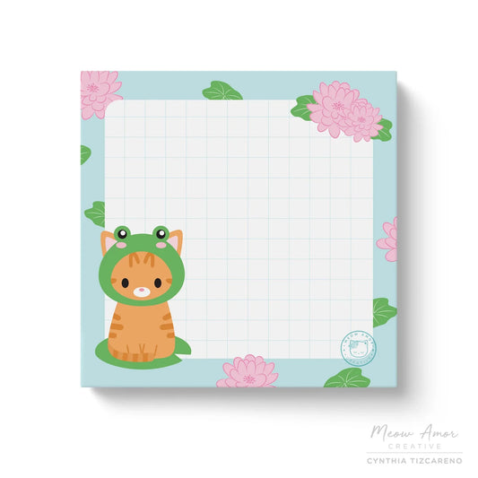Frog Cat Sticky Notes
